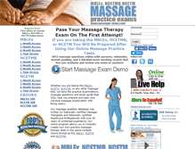 Tablet Screenshot of massage-exam.com